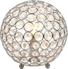 Crystal Ball Table Lamp - Chrome