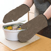 Quincy Tobacco Brown Oven Mitt & Pot Holder Quincy Tobacco Brown Oven Mitt & Pot Holder