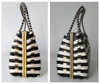 Vintage 60's 60's Metal & Plastic Woven Handbag Basket Bag