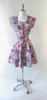 Vintage 90's Floral Button Up Mini Dress