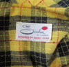 Vintage 60's Yellow Tartan Plaid Day Dress M