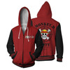One Piece Monkey D. Luffy Jolly Roger Zip Hoodie