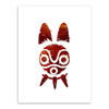 Princess Mononoke Mask Wall Poster Sticker