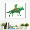 Princess Mononoke Mask Wall Poster Sticker