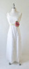 Vintage 60's White Lace Full Length Wedding Dress Gown