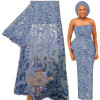 Bestway 2021 African French Lace Fabric 5 Yard Beaded lace