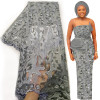 Bestway 2021 African French Lace Fabric 5 Yard Beaded lace