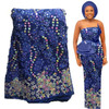 Bestway New African Lace Fabric 2021 Nigerian Women Party Luxury Multicolor Sequins Embroidery 5 Yards French Tulle Lace Fabric