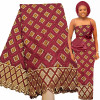 Free shipping Embroidered African Swiss Voile cotton lace Fabric 5 Yards