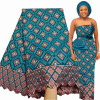 Free shipping Embroidered African Swiss Voile cotton lace Fabric 5 Yards