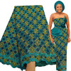 Bestway African Swiss Voile Lace Fabric 5 Yards with Million Stones
