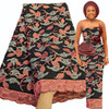 Fashionable Embroidered Textured Cotton Voile Fabric 5 Yards Free shipping