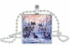 Wolf cabochon necklace