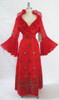 • Vintage 60's Alfred Shaheen Red Hawaiian Cocktail Gown / New With Tags L