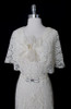 Vintage 30's Antique White Lace Wedding Special Occasion Gown Dress M