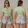 Easebug Short-sleeved T-shirt Slim Knit