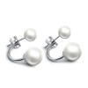 Women Pearl Earrings Shell Pearl Earrings Stereoscopic Ear Studs Decoration