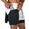 2021 Summer Running Shorts Men 2 in 1 Sports Jogging Fitness Shorts Training Quick Dry Mens Gym Men Shorts Sport gym Short Pants