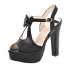Fashion Peep Toe Bowknot High Heels
