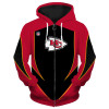 3d arrow casual zipper hoodie