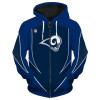 3d arrow casual zipper hoodie