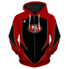 3d arrow casual zipper hoodie