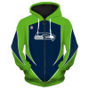 3d arrow casual zipper hoodie