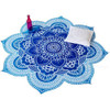 Large Round Lotus Flower Mandala Tapestry