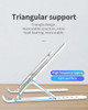 Portable Laptop Stand Foldable Support Base Notebook Stand Holder For Macbook Pro Air HP Lapdesk Computer Cooling Bracket Riser