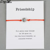 Pipitree Life Tree Charm Bracelets for Women Men Children Lucky Red String Friendship Wish Bracelets Jewelry Gift Adjustable