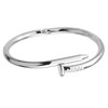 2019 Simple Titanium Steel Stainless Steel Nails Bracelet Silver Gold Bracelets Bangles Punk for Women Men Best Gift Jewelry