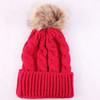 Women Fashion Keep Warm Winter Hats Knitted Wool Hemming Hat