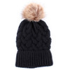 Women Fashion Keep Warm Winter Hats Knitted Wool Hemming Hat