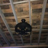 42'' Ceiling Fans Invisible Retractable Blades Farmhouse Industrial Pendant Lamp Chandelier Remote Control 5 Edison Bulbs