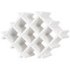 Set of 5 Wall Mount Wine Rack Set w/ Storage Shelves and Glass Holder White