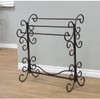 Black With Bronze Rub Blanket Rack 35.5"h Bedspread Bedding Display Quilt Stand