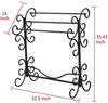 Black With Bronze Rub Blanket Rack 35.5"h Bedspread Bedding Display Quilt Stand