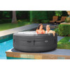 Intex Simple Spa 77in x 26in Inflatable Hot Tub with Pump and Cover (For Parts)