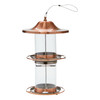 Copper Plated & Glass Bird Feeder