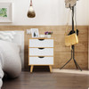 Nightstand Table Storage Cabinet Tall Table Bedroom Living Room 2 or 3 Drawers