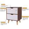 Nightstand Table Storage Cabinet Tall Table Bedroom Living Room 2 or 3 Drawers