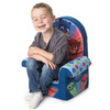 Marshmallow Furniture Foam Toddler Chair Kids High Back Chair, PJ Masks