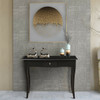 Gymax Wooden Console Table Hallway Entryway Side Sofa Accent Storage Drawer Black