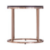 Silver Orchid Belle Round 3-piece Nesting Coffee Table Set - Espresso/Champagne