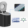 KUPPET Portable Ice Maker Self-Cleaning Electric Scoop and Basket, 9 Ice Cubes Ready in 6 minutes