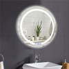 20" LED Mirror Illuminated Light Wall Mount Bathroom Round Make Up Touch Button