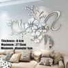 3D Mirror Flower Removable Wall Sticker Art Acrylic Mural Decal Wall Home Decor
