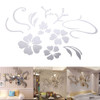 3D Mirror Flower Removable Wall Sticker Art Acrylic Mural Decal Wall Home Decor