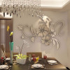 3D Mirror Flower Removable Wall Sticker Art Acrylic Mural Decal Wall Home Decor