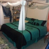 Stainless Steel Mosquito Netting Canopies Bed Frame/Post Twin Full Queen King Size